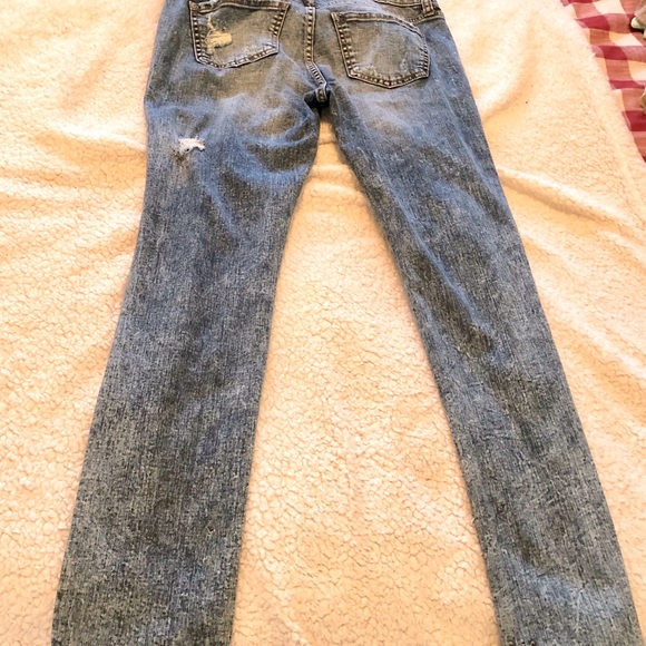 Distressed long Jean overalls small - Picture 7 of 13